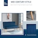 image 4 of HOMCOM Velvet-Feel Double Sofa w/ Wood Frame Foam Padding High Back, Blue