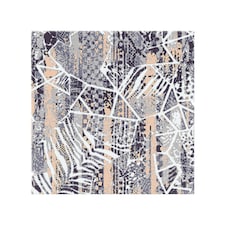 Grunged Print Splash Back | White