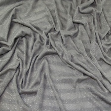 Grey Lurex Sweater Knit Stretch Fabric for Dressmaking, 158cm / 62" Wide - per metre