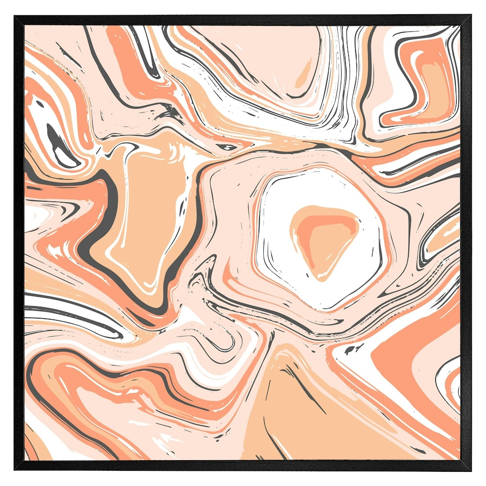image 1 of Pink marble (Picture Frame) Brown | S