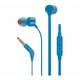 image 2 of JBL T110 Universal In-Ear Headphones with Remote Control Blue