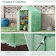 image 7 of Outsunny Walk in Garden Greenhouse Outdoor Grow House w Shelves, 143x138x190cm