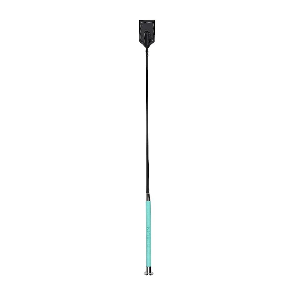 image 1 of Dublin Sch Leather Horse Dressage Whip | Blue | Turquoise | One Size | 1