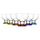 image 1 of LAV Destina Glass Ice Cream Bowls - 285ml - Multicolour - Pack of 6