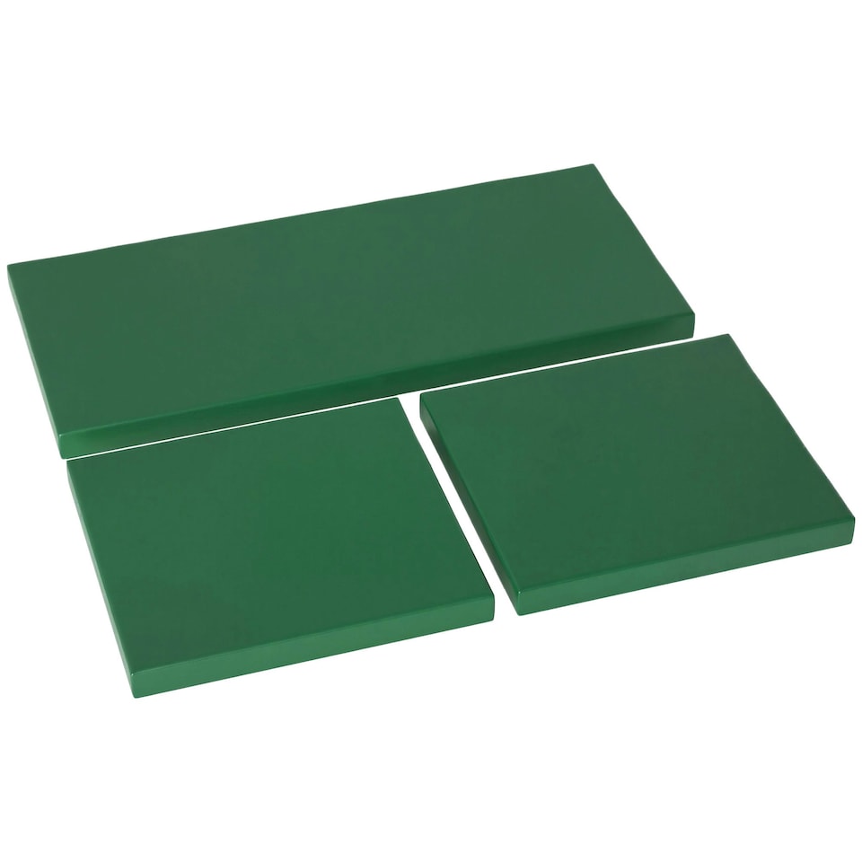 image 1 of Outsunny 3PCs Rattan Garden Seat Cushions Pads for Patio Furniture Green | Green