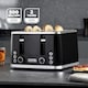 image 2 of GEEPAS 4 Slice Toaster 1600W | Black