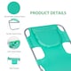 image 5 of Outsunny Sun Lounger with Reading Hole, Folding Garden Lounger, Green