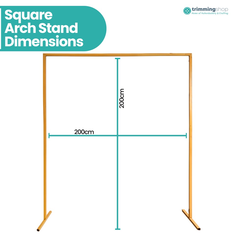 image 1 of Square Arch Stand Party Background Decoration, Garden Arbors - 200cm x 200cm