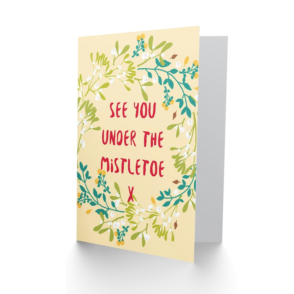 image 1 of See You Under Mistletoe Christmas Card