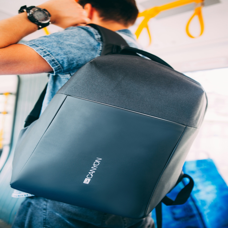 image 1 of Canyon Anti-theft Backpack for 15.6'' Laptop Black Black