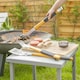 image 6 of BobbyQ 3pc Orange Rope Wooden BBQ Tools Set - Outdoor Kitchen Camping Barbecue Grill Cooking Utensils Accessories Gift Kit for Men with Bag