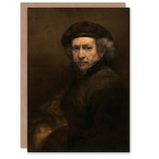 Rembrandt van Rijn Art Card Self Portrait Oil Painting