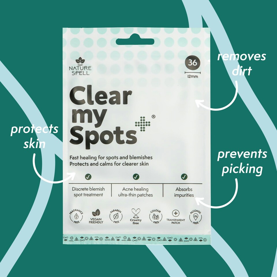 image 1 of Nature Spell Clear My Spots Pimple Patches  - 36 Translucent Hydrocolloid Patches