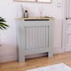 image 7 of Vida Designs Arlington Radiator Cover Painted MDF Slatted Cabinet, Grey, 78cm