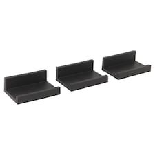 3 Piece Floating Wall Shelf Set | Black | Black & Set of 3 | 3