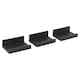 image 1 of 3 Piece Floating Wall Shelf Set | Black | Black & Set of 3 | 3