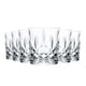 image 1 of RCR Crystal Orchestra Cut Glass Double Old Fashioned Whiskey Glasses Tumblers Set - 340ml - Pack of 6 Clear