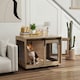 image 2 of PawHut Dog Crate Furniture w/ Sliding Door, for Medium Dogs, Brown 