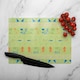 image 2 of Hieroglyphic Egyptian Language Symbols Glass Chopping Board | Multi