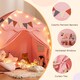 image 7 of COSTWAY Kids Play Tent Indoor & Outdoor Extra Large Playhouse Tent-Pink