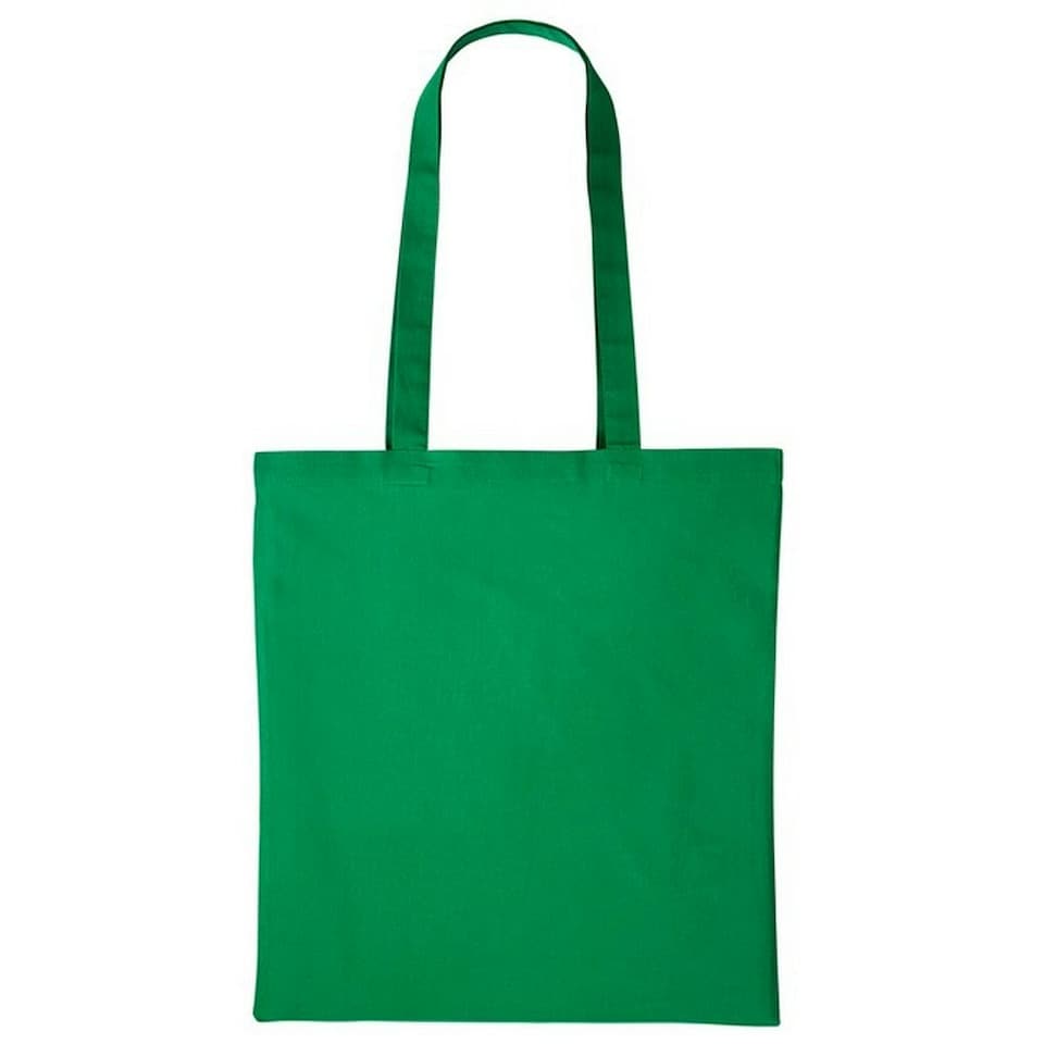 Nutshell Plain Strong Shoulder Shopper Bag - Bottle Green - One Size