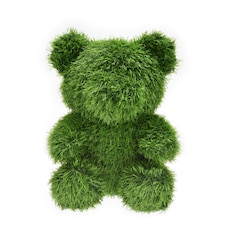 True Products Artificial Grass Topiary Bear Indoor Outdoor Garden Lawn Event Office Wedding Decor