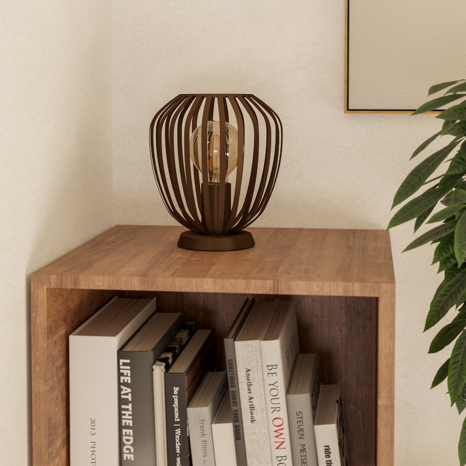 image 1 of EGLO Espinal Bronze Steel Contemporary Table Lamp