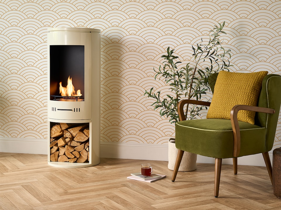 image 1 of Sureflame Barilo Bio Ethanol Stove in Cream