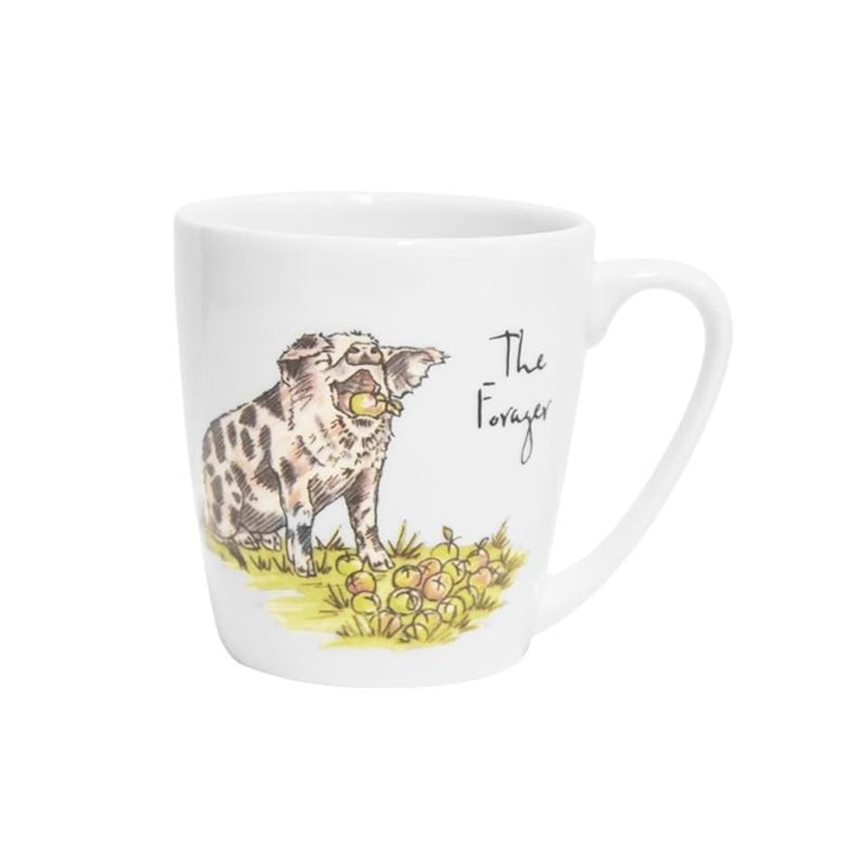 Churchill China Country Pursuits China Mug The Forager 300ml White