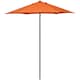 image 1 of Outsunny 2m Parasol Patio Umbrella, Outdoor Sun Shade with 6 Ribs Orange