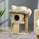 image 6 of PawHut Cat Tree Tower Indoor with Cats Scratching Post Cat House, Coffee