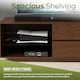 image 8 of Centurion Supports Gallus Premium Walnut with 2-Walnut Drawers and 3-Shelves 32"-55" LED/OLED/LCD TV Cabinet | Brown | 1