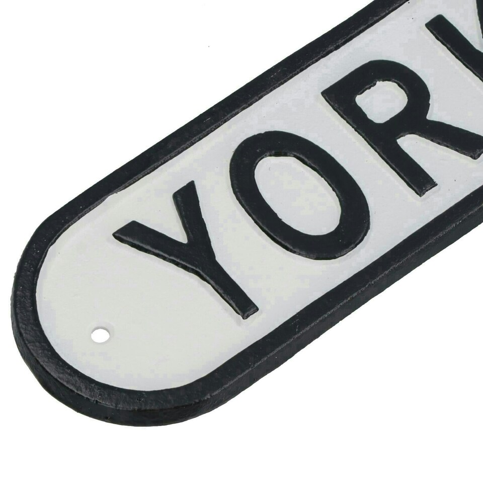 image 1 of Yorkshire Cast Iron Sign Plaque Wall Door Fence Gate Post House Garden Yard