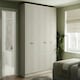 image 3 of Shaker Taupe Grey Double Wardrobe with Shelves Grey