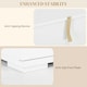 image 6 of HOMCOM LED Sideboard, High Gloss Storage Cabinet with 4 Drawers, White White