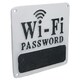 image 2 of Wi-Fi Password Cast Iron Sign Plaque Wall Door House Hotel Bar Cafe Shop Pub