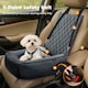 image 4 of Skylos Dog Booster Car Seat Travel Carrier Plush Bed Basket Portable Pet Grey