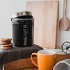 image 5 of Harbour Housewares Black Round Metal Kitchen Biscuit Tin Kitchen Caddy Kitchen Storage Containers Bin Canister