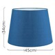 image 3 of ValueLights Aspen Blue Floor Lamp Shade
