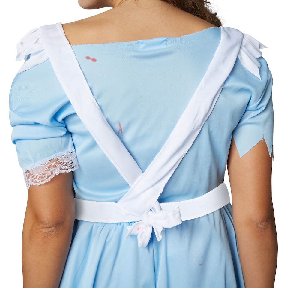 image 1 of Zombie Alice - Halloween fancy dress costume for women | Blue | white/blue | 1