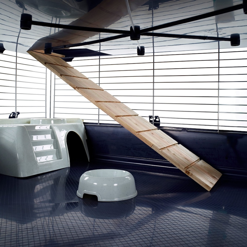 image 1 of Rabbit & Guinea Pig Cage 142cm - Indoor Double Corner | Little Friends
