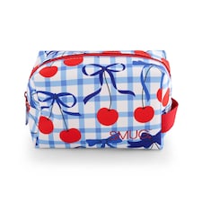 SMUG Toiletry Bag - Blue Cherries Print