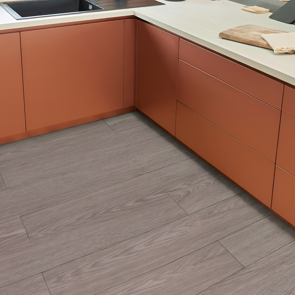 image 1 of NOVECRAFTO Self Adhesive Floor Planks | 5.9x35.9in (91.4x15.2cm) Each | Peel & Stick Vinyl Flooring | Grey Oak Wood Effect | Waterproof DIY Tiles | Grey | 2.78 sqm