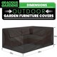 image 5 of Gracious Gardens Rectangular 300x250x100cm Waterproof Garden Furniture Cover | Black | Black | 300x250x100cm | 1