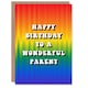 image 1 of Wonderful Trippy Psychedelic Pride Hippie Parent Birthday Card