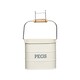 image 1 of KitchenCraft Peg Tin Cream Metal