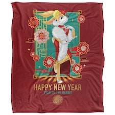 Looney Tunes Year Of  The Rabbit Lola Bunny Chinese New Year Blanket - Multicoloured - One Size