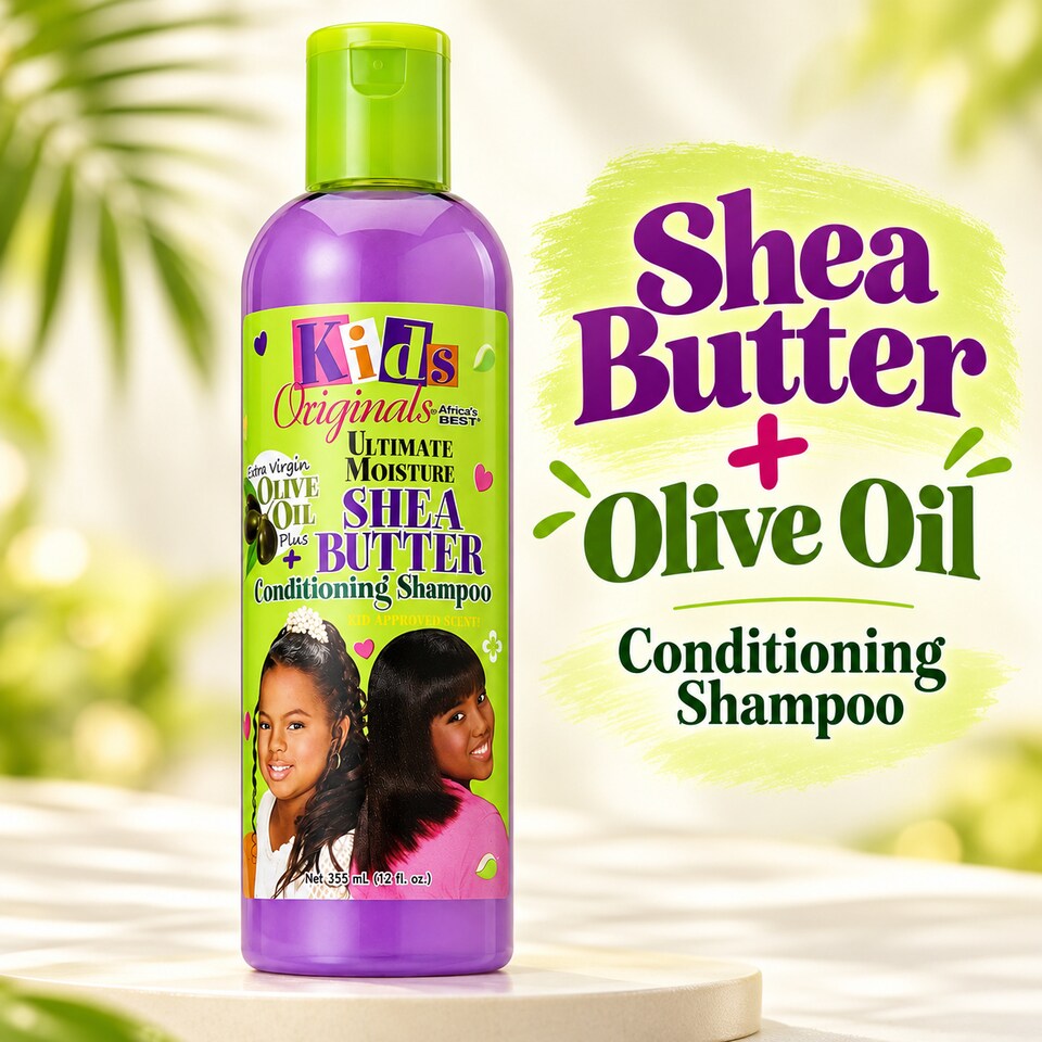 image 1 of Africas Best Kids Organics Shea Butter Conditioning Shampoo | Cream | 355ml | 1