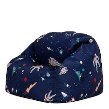 icon Kids Lost In Space Bean Bag Chair Navy Blue Childrens Bean Bags Blue | Blue
