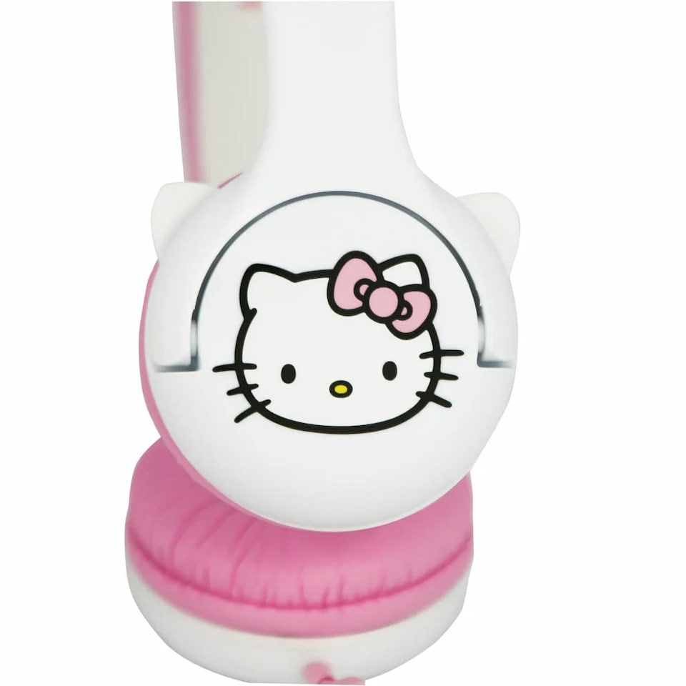 image 1 of Hello Kitty Pink Children's Headphones with Rubber Ears | Pink